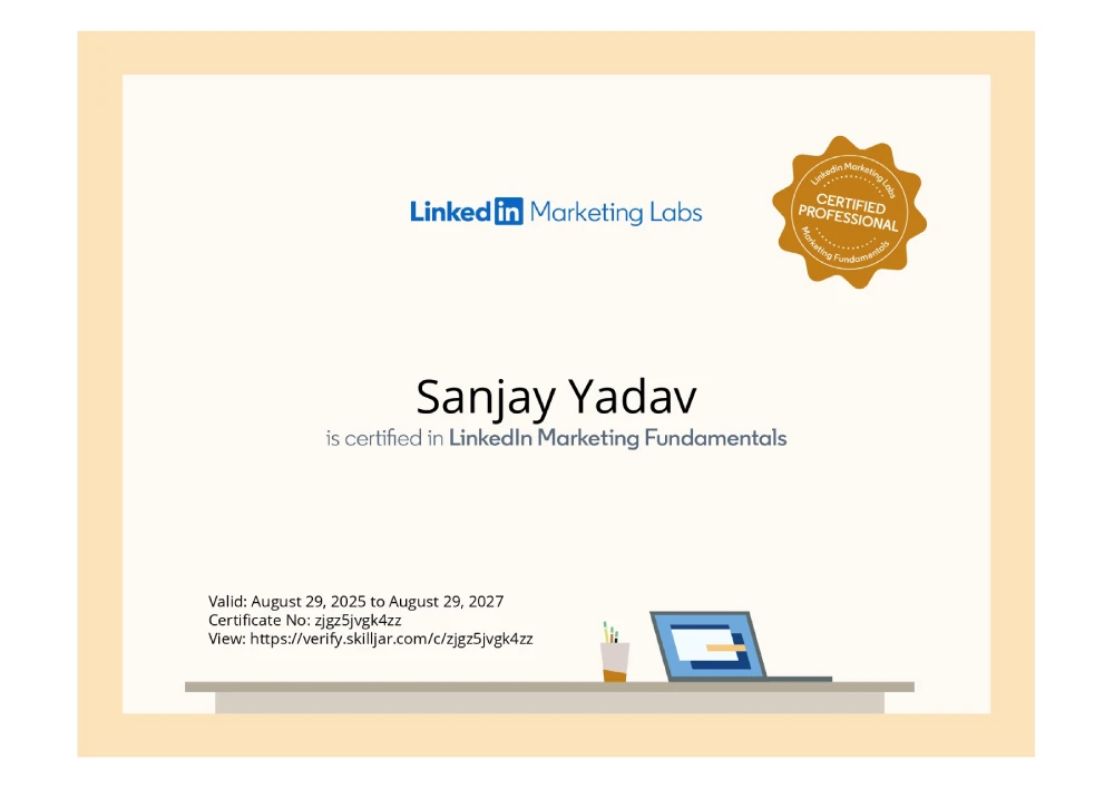 Linkedin certificate