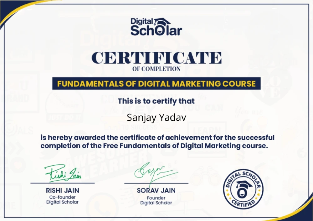6 digital scholers certificate