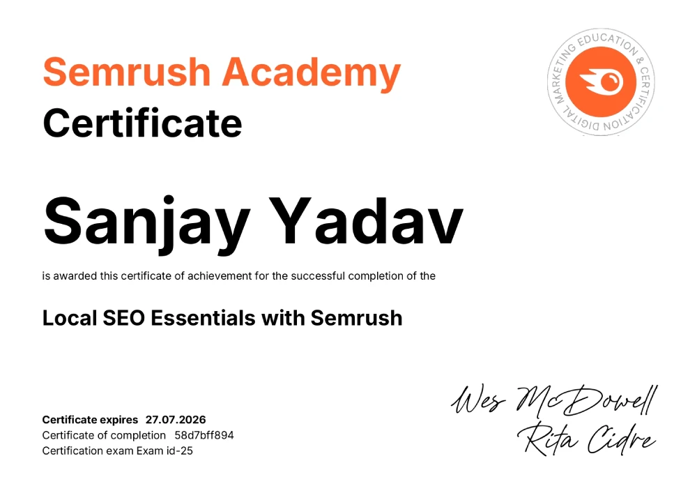 local seo essentials with semrush