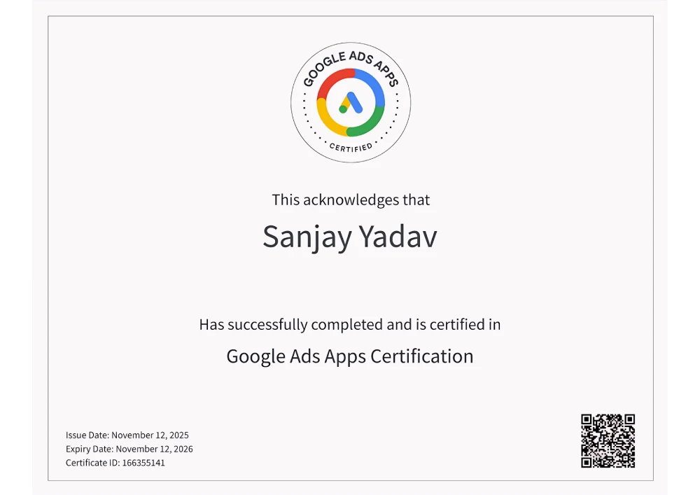 Google Ads Apps Certification
